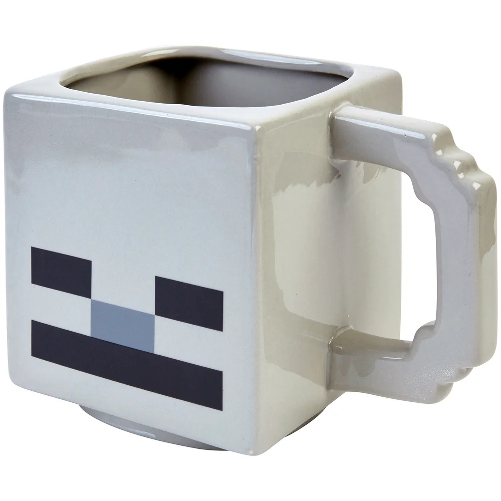 Minecraft Skeleton 3D Sculpted Ceramic Mug Image 1