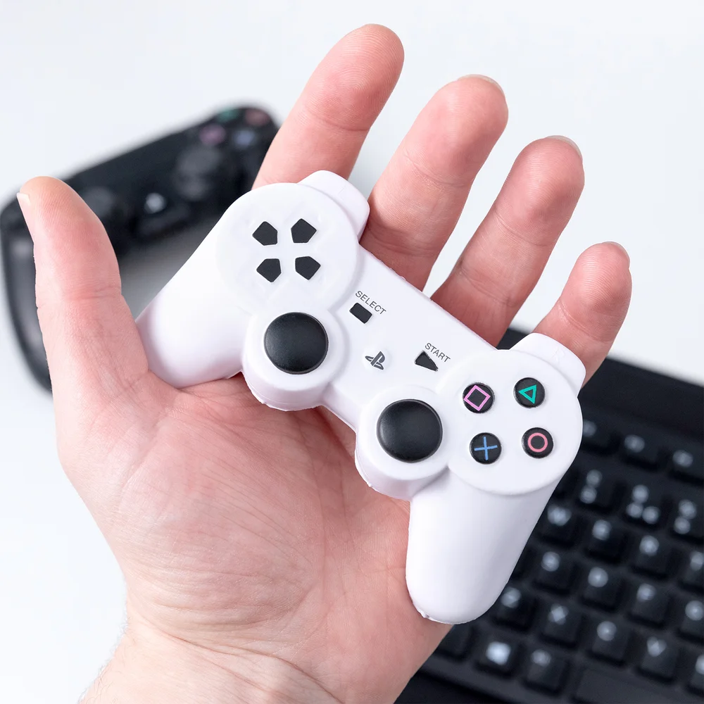 Playstation White Controller Stress Ball Image 1