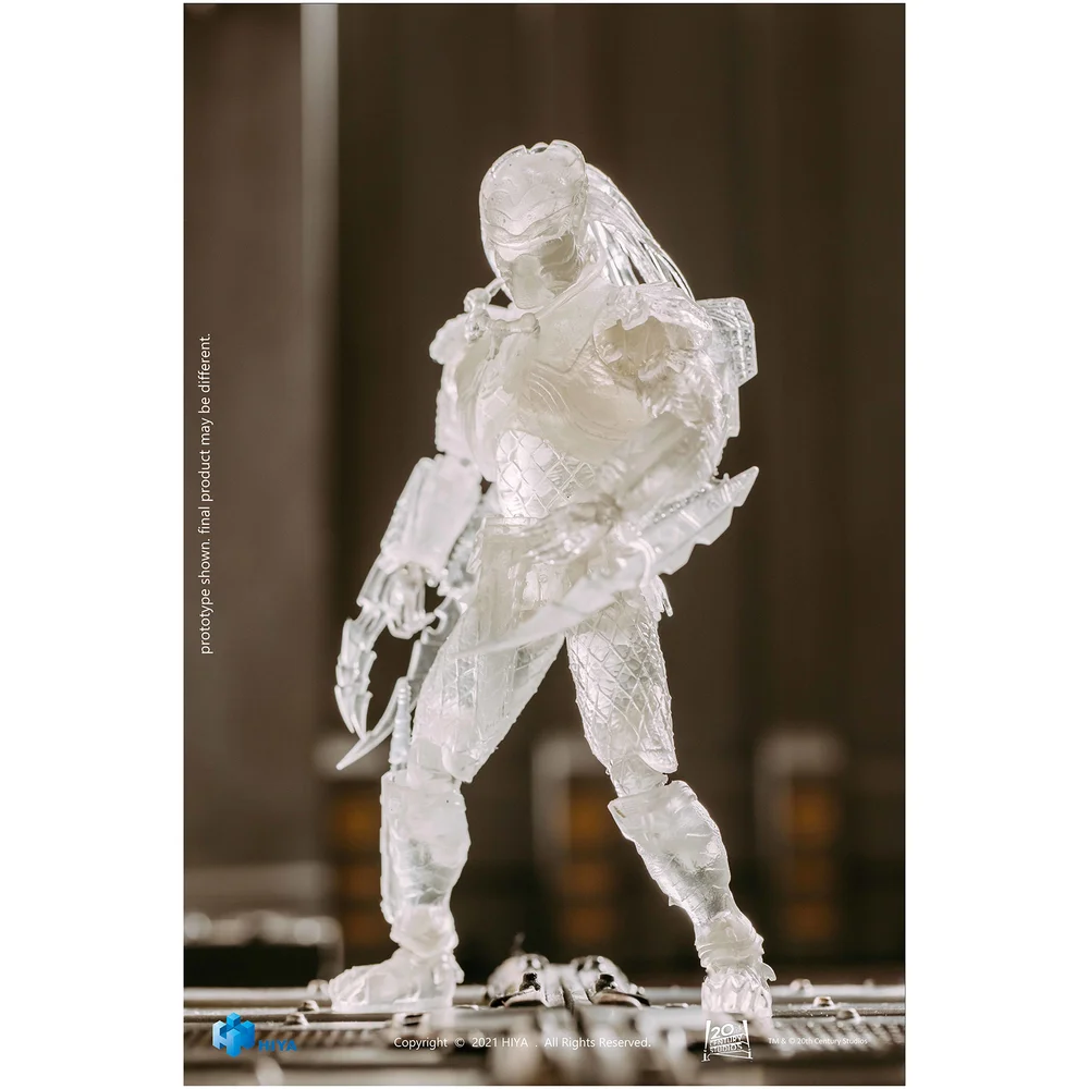 HIYA Toys Alien Vs. Predator Exquisite Mini 1/18 Scale Figure - Invisible Chopper Predator Image 1