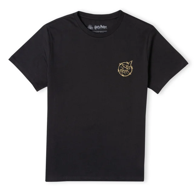 Harry Potter Metallic Pocket Print Men's T-Shirt - Black
