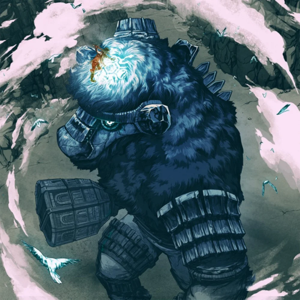 iam8bit - Shadow of the Colossus (Original Video Game Soundtrack) Vinyl 2LP (Clear & Blue) Image 1