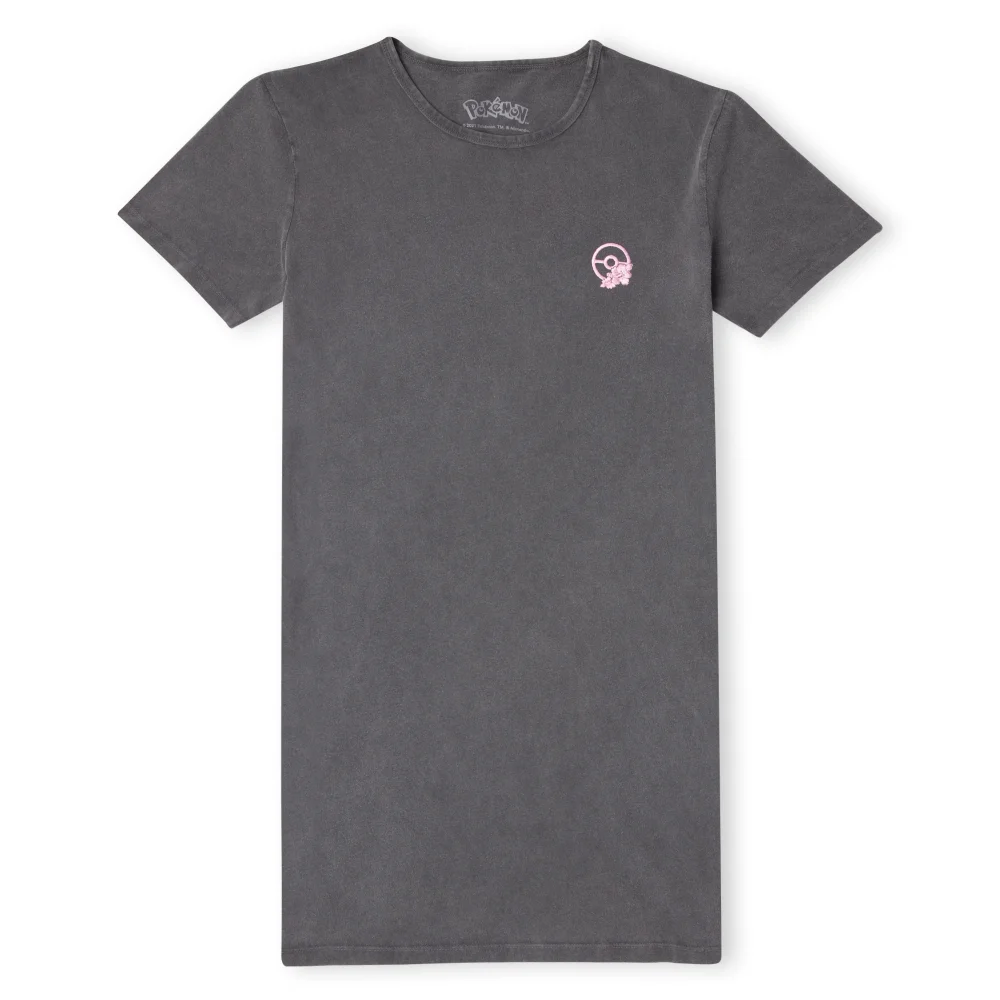 Pokémon Magikarp Make A Splash Women's T-Shirt Dress - Black Acid Wash - M Image 1