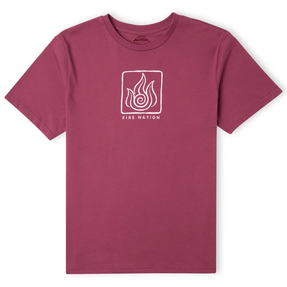 Avatar Fire Nation Unisex T-Shirt - Burgundy - S Image 1