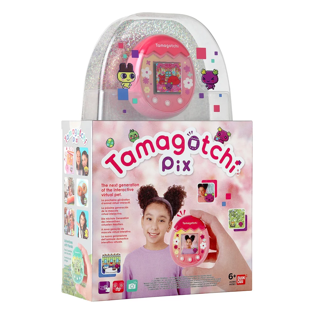 Tamagotchi Pix Virtual Pet and Camera Pink Bandai Image 1