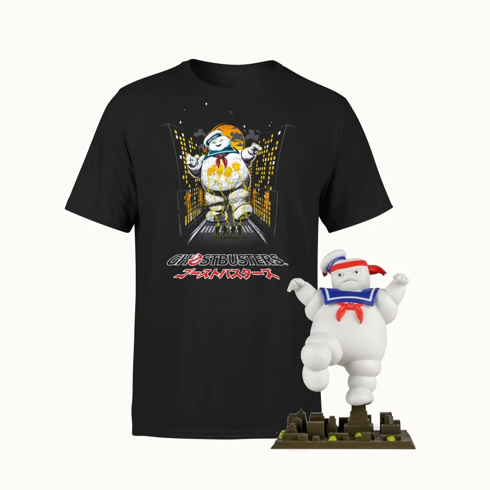Ghostbuster Stay Puft Marshmallow Collectible And T-Shirt Bundle - Men's - S Image 1
