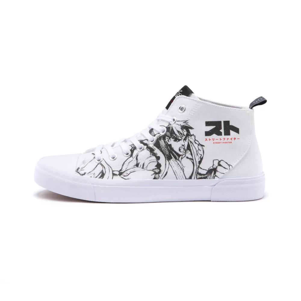 Akedo x Street Fighter High Top - White - UK5 / EU38 Image 1