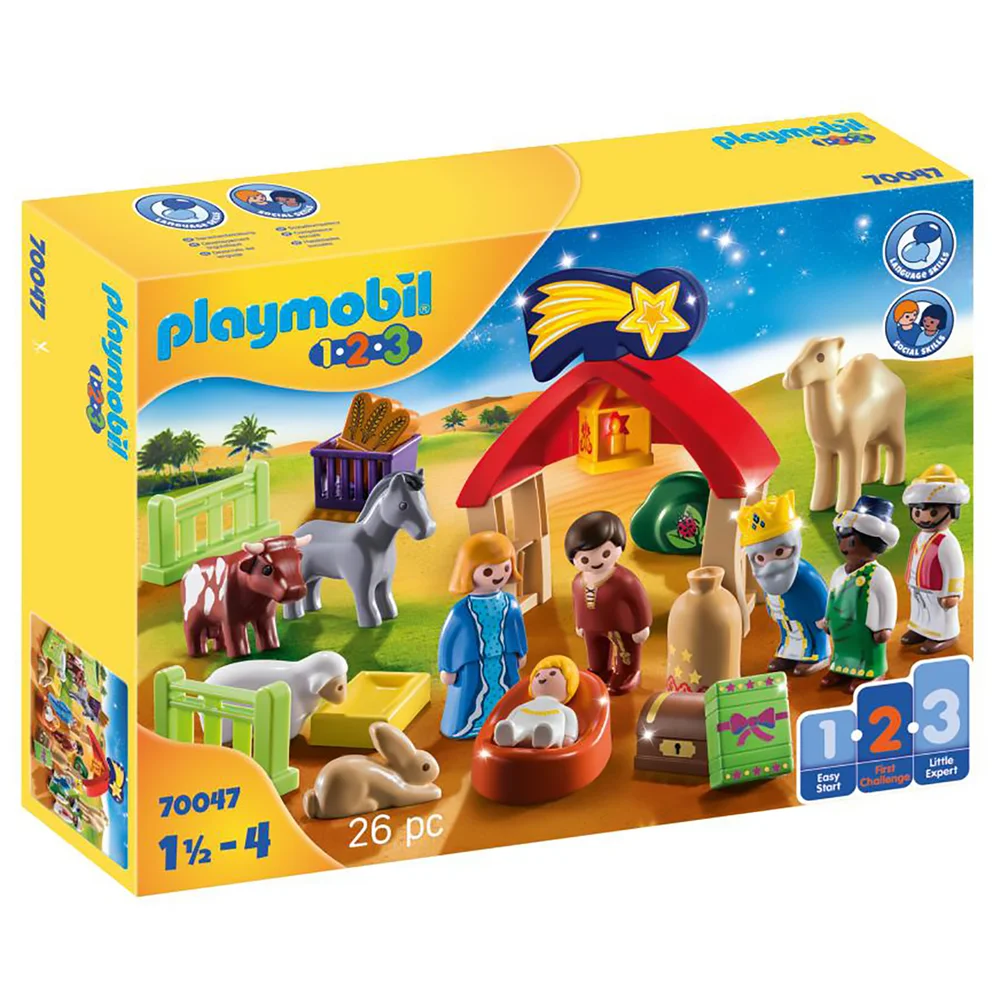 Playmobil 1.2.3 Christmas Manger (70047) Image 1