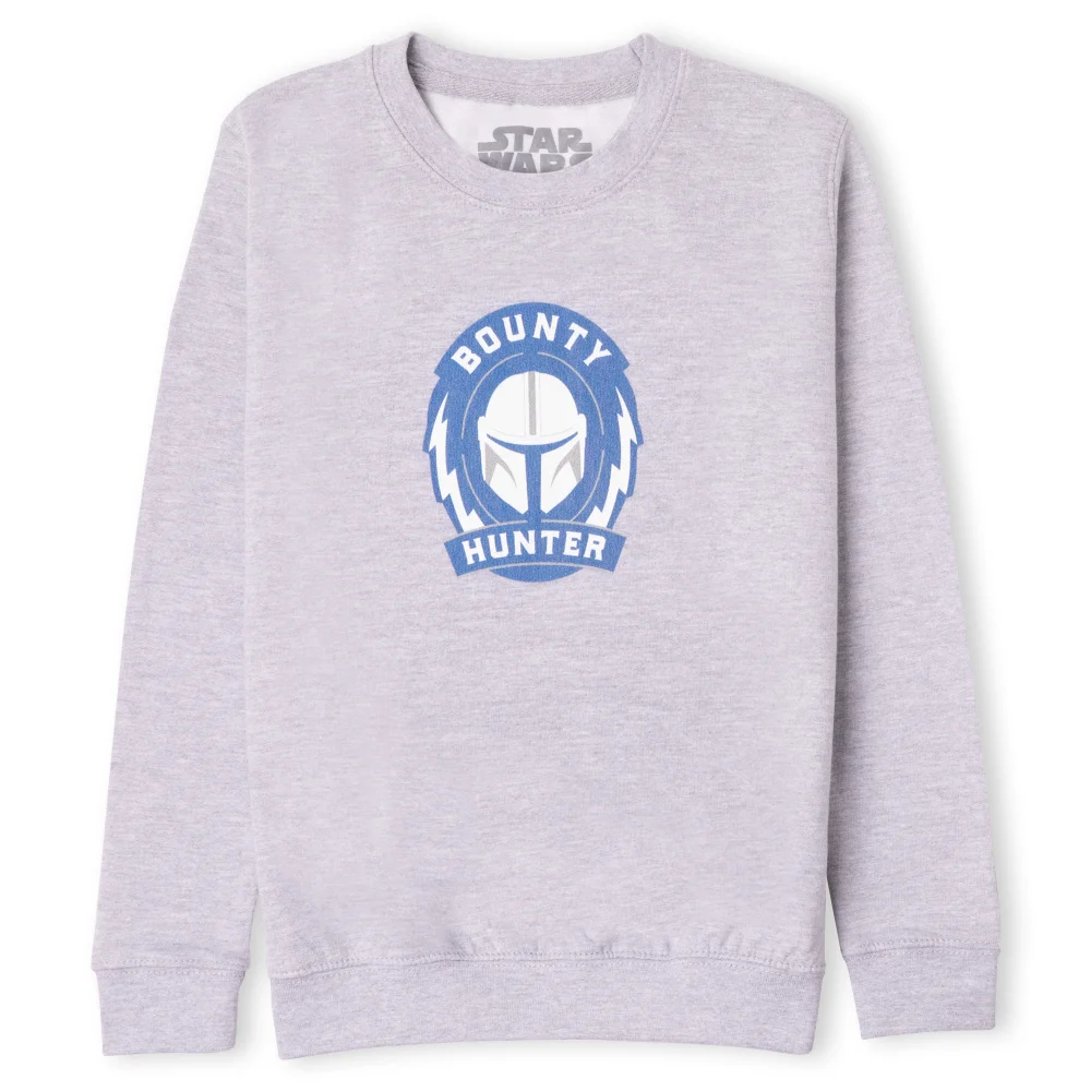 Star Wars The Mandalorian Bounty Hunter Kids' Sweatshirt - Grey - 3-4 Years Image 1