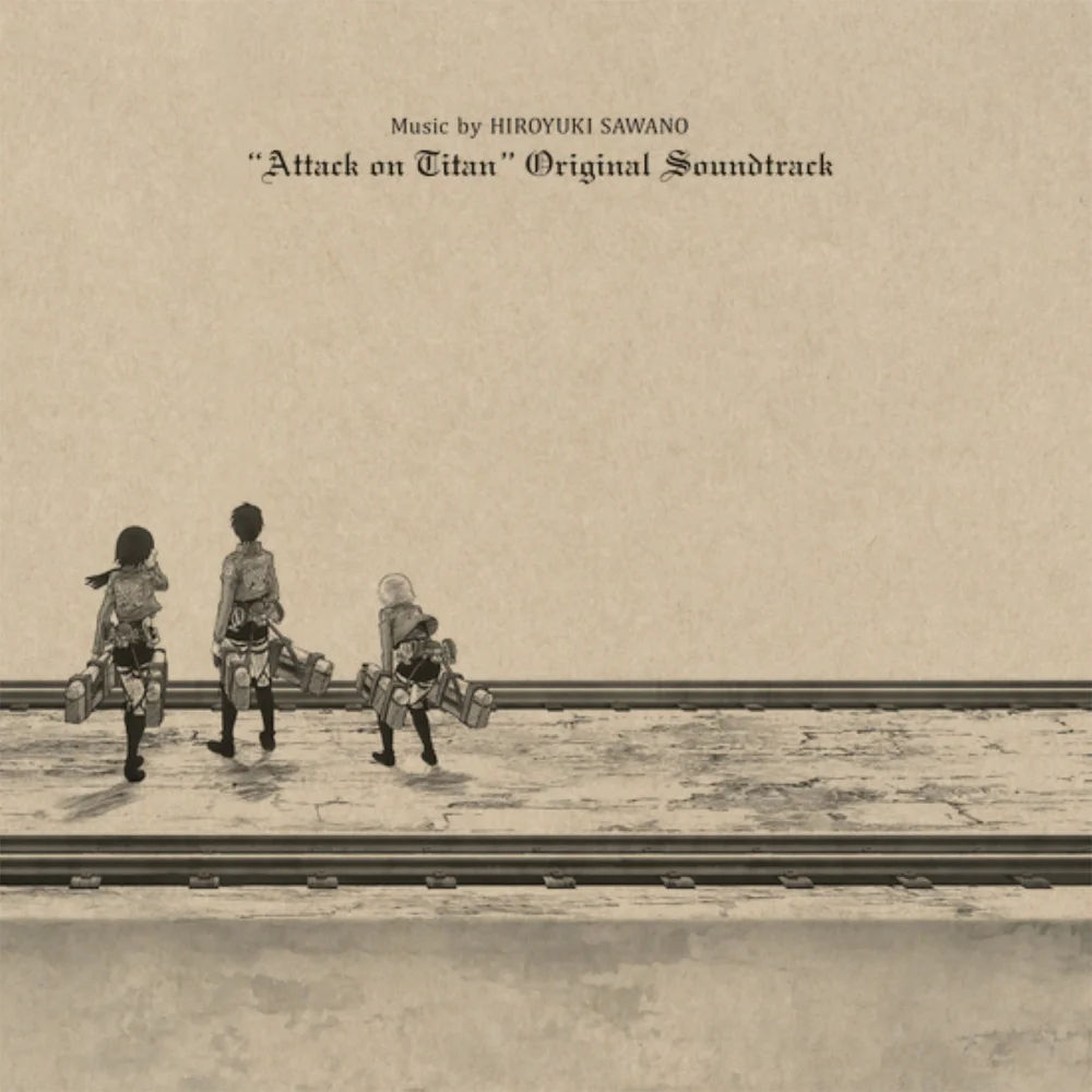 Anime Limited - Attack On Titan (Original Soundtrack) 180g Vinyl 3LP (Blue & White Splatter) Image 1