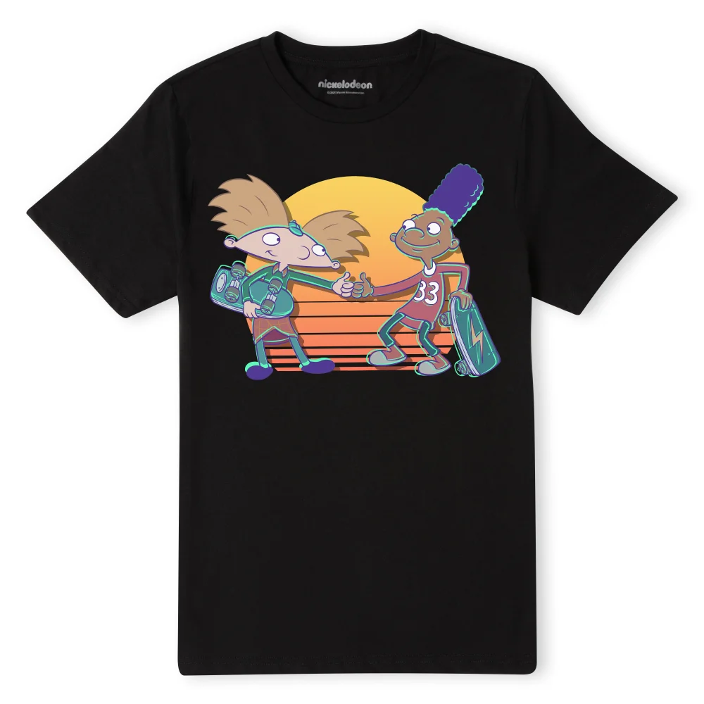 Nickelodeon Hey Arnold Buddies Unisex T-Shirt - Black - S Image 1