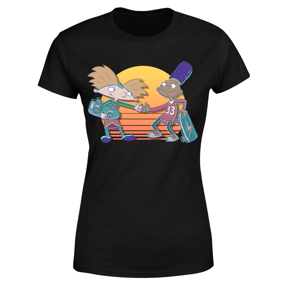 Nickelodeon Hey Arnold Buddies Women's T-Shirt - Black - XS Image 1