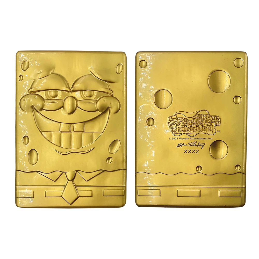 Fanattik SpongeBob SquarePants 24k Gold Plated Ingot Image 1