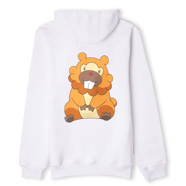 Pokémon Team Bidoof Unisex Hoodie - White