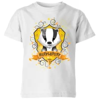 Harry Potter Hufflepuff Kids' T-Shirt - White - undefined undefined