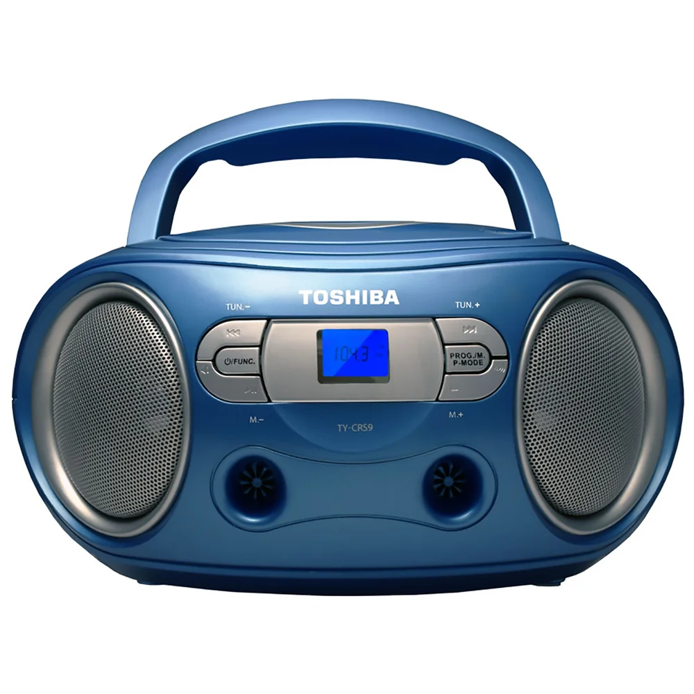 Toshiba Portable CD Boombox - Blue Image 1