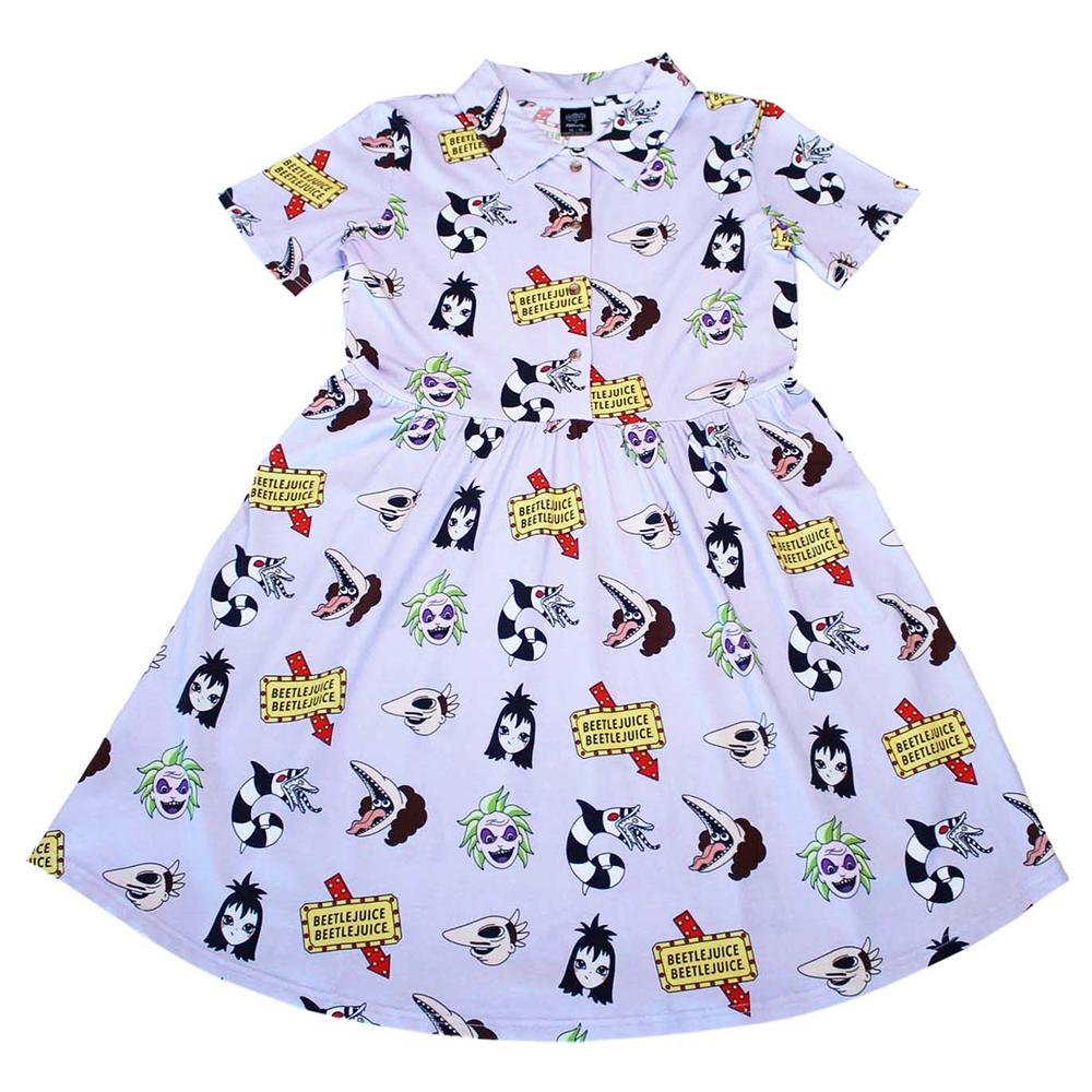 Cakeworthy Beetlejuice Button Up Dress - S Image 1