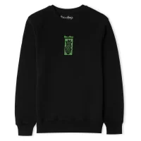 Rick and Morty Warped Head Unisex Sweatshirt - Black - undefined undefined