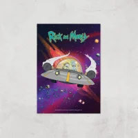 Rick and Morty Rocket Adventure Giclee Art Print - undefined undefined