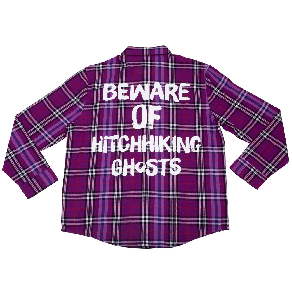 Cakeworthy Haunted Mansion Hitchhiking Ghosts Flannel - S Image 1