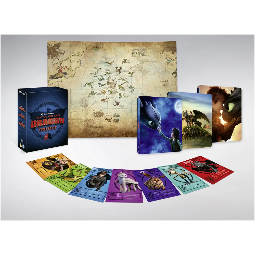 How to Train Your Dragon Trilogy - Zavvi Exclusive 4K Ultra HD Steelbook Boxset (Includes Blu-ray) Image 1