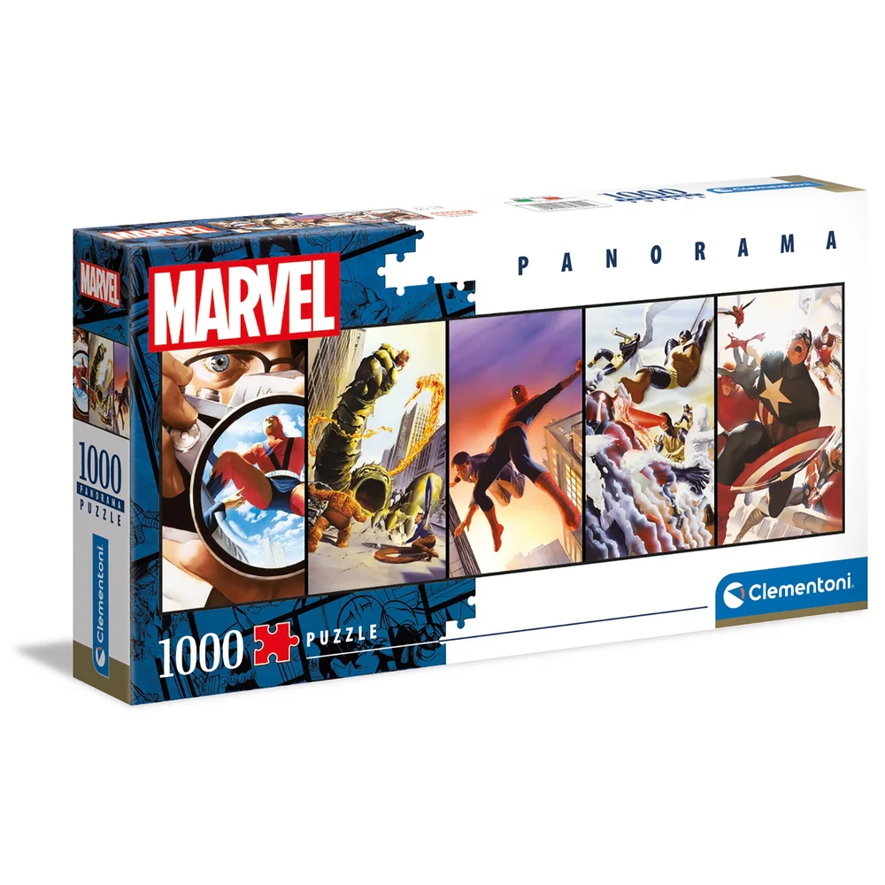 Clementoni 1000pcs Panorama Jigsaw Puzzle - Marvel Image 1