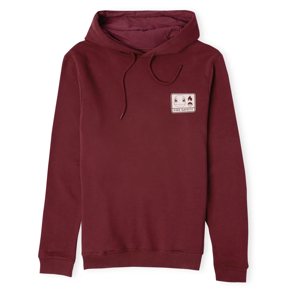 Pokémon Woodland Fire Safety Unisex Hoodie - Burgundy - S Image 1