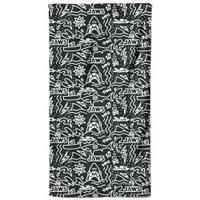 Jaws Doodle Pattern Beach Towel - undefined undefined