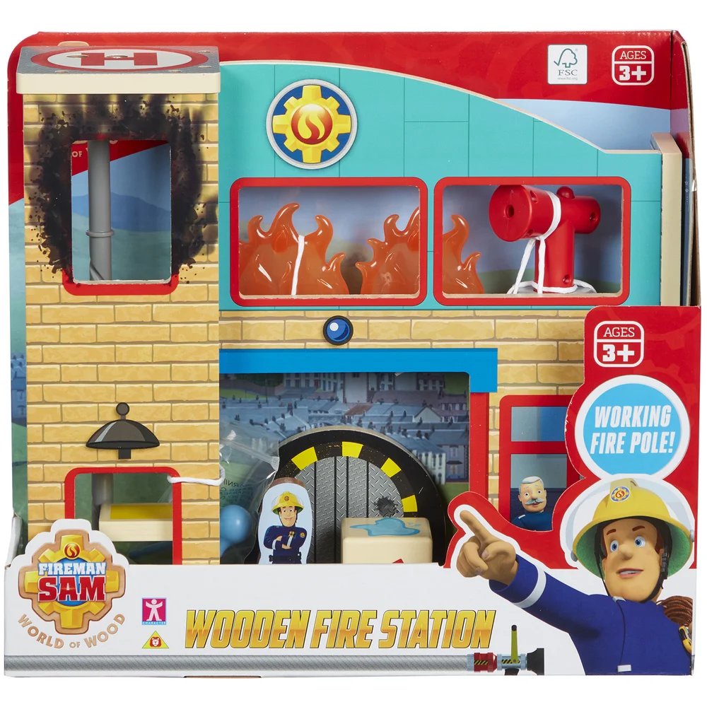 Fireman Sam - Wooden Fire Station Image 1