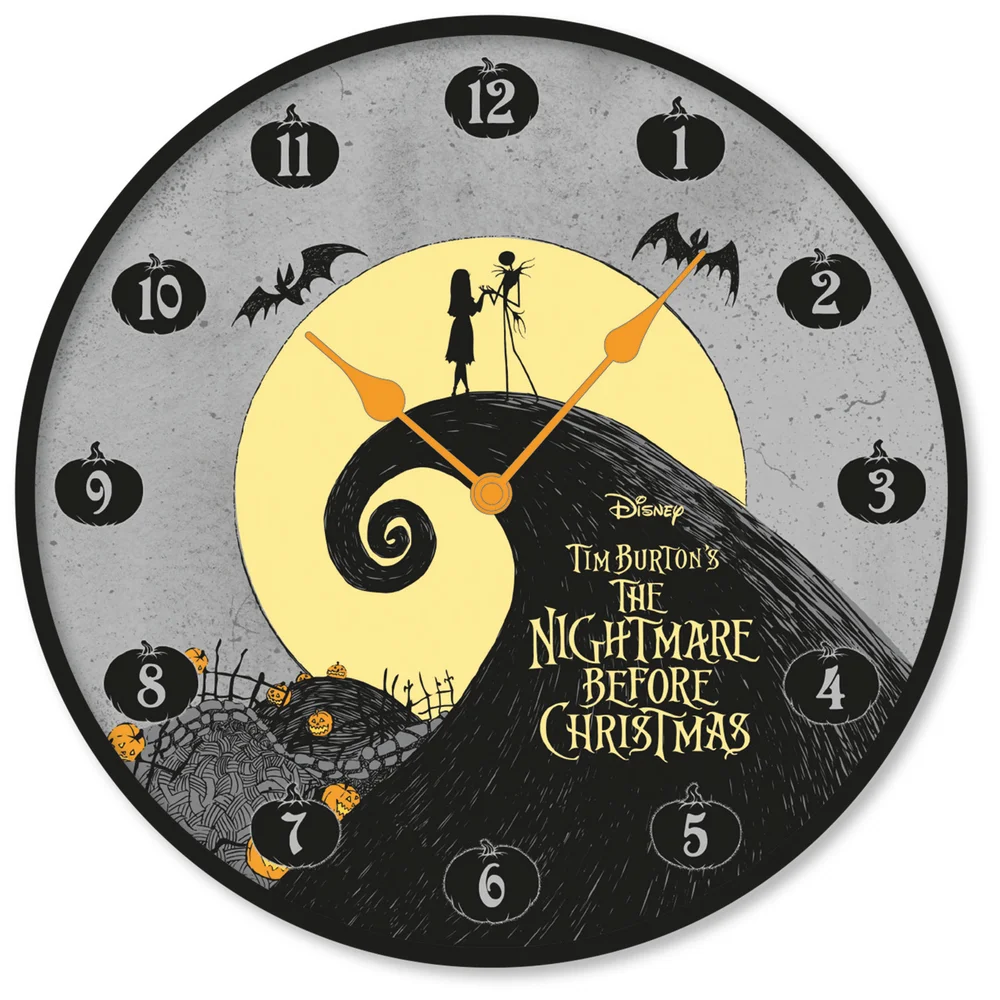 Nightmare Before Christmas (Jack & Sally) Wall Clock Image 1