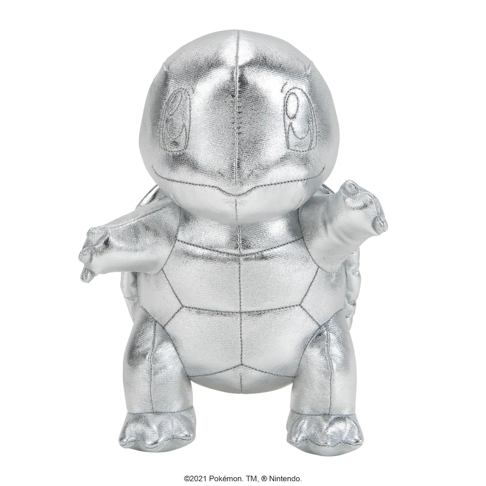 Pokémon 25th Celebration - 8" Silver Squirtle Plush Image 1