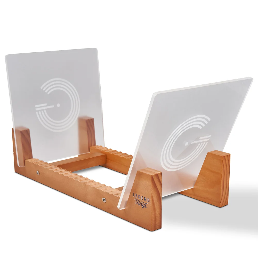 Legend Vinyl LP Shelf Display Unit with Acrylic Ends Image 1
