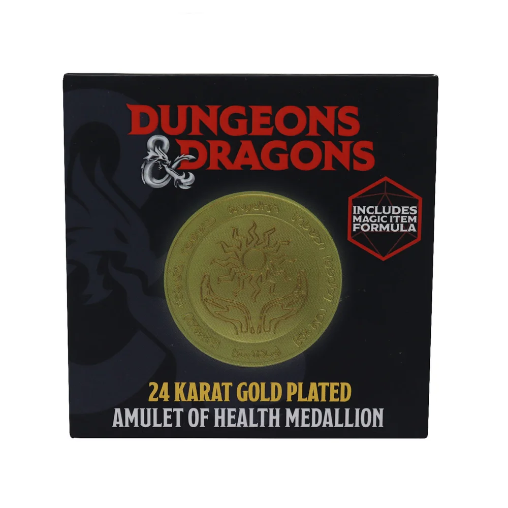 Fanattik Dungeons & Dragons Limited Edition 24k Gold Plated Medallion Image 1
