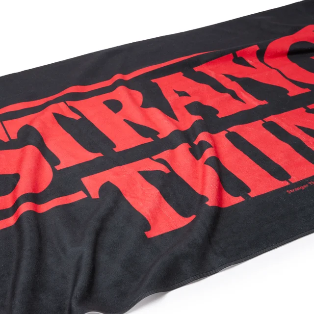 Stranger Things Logo Beach Towel