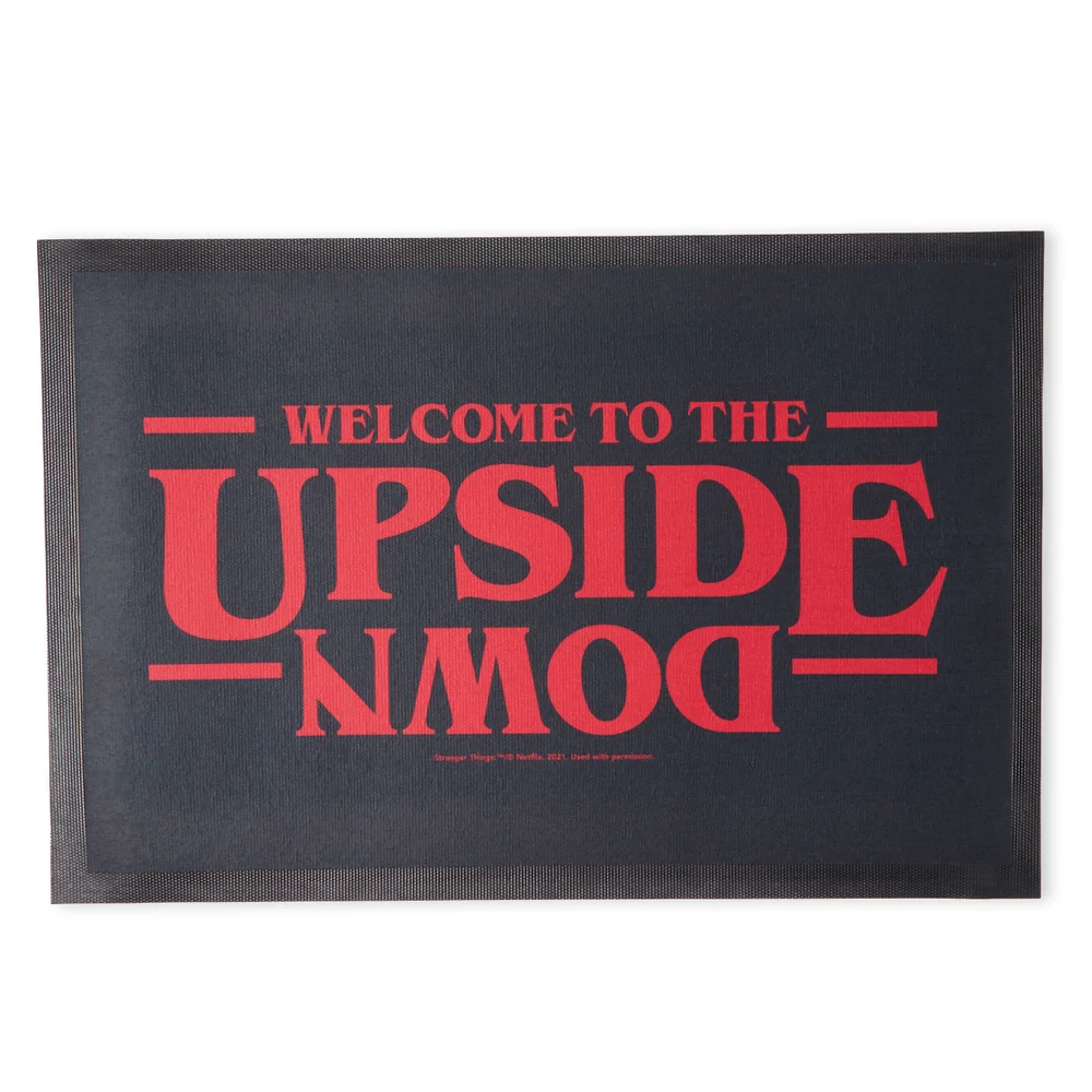 Stranger Things Welcome To The Upside Down Entrance Mat Image 1