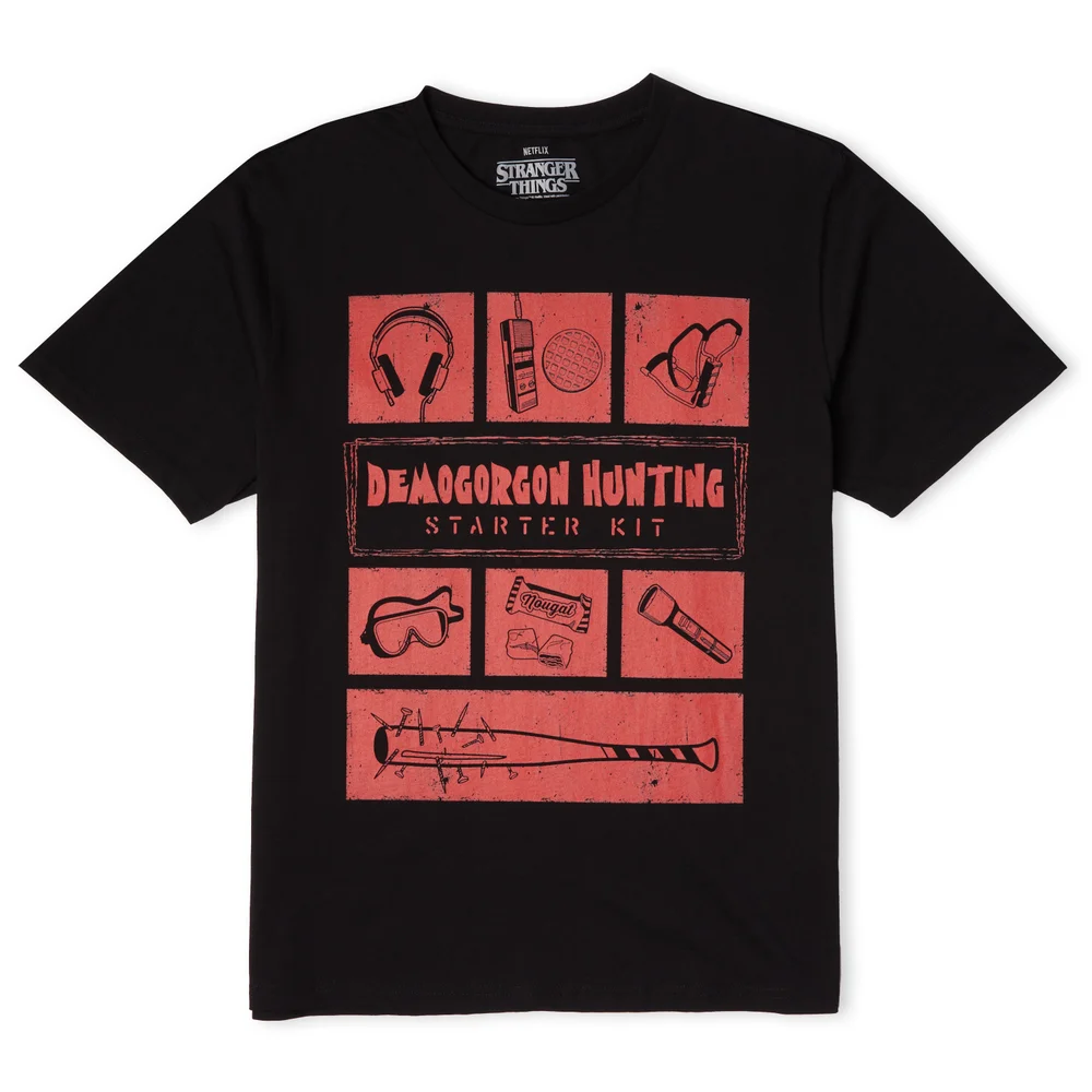 Stranger Things Demogorgon Hunter Men's T-Shirt - Black - S Image 1