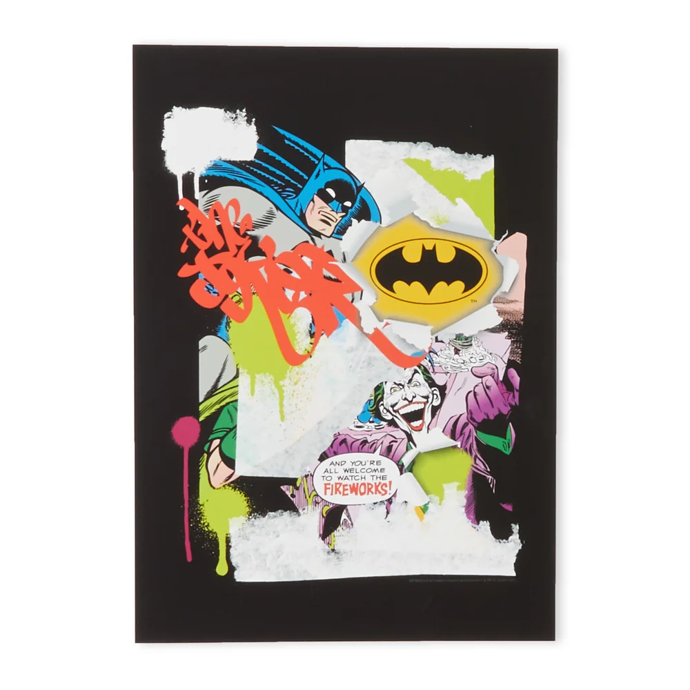 Batman Collage Giclee Art Print - A4 - Print Only Image 1
