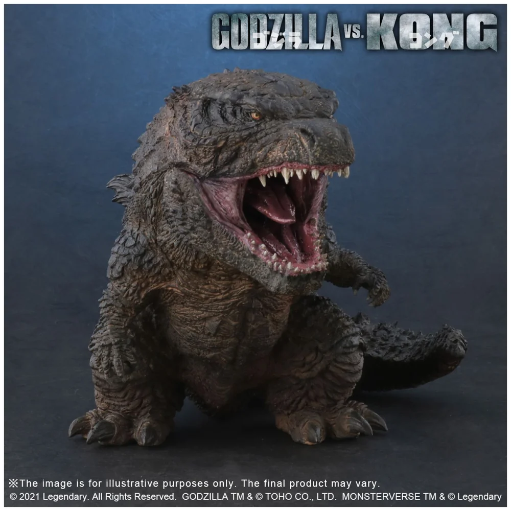 X-Plus DefoReal Series Godzilla Vs. Kong Soft Vinyl Figure - Godzilla (2021) Image 1