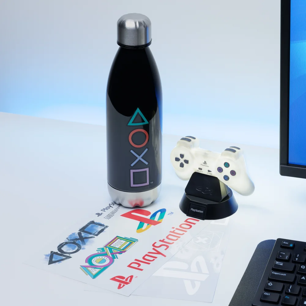 Playstation Icon Light Bottle and Sticker Set Image 1