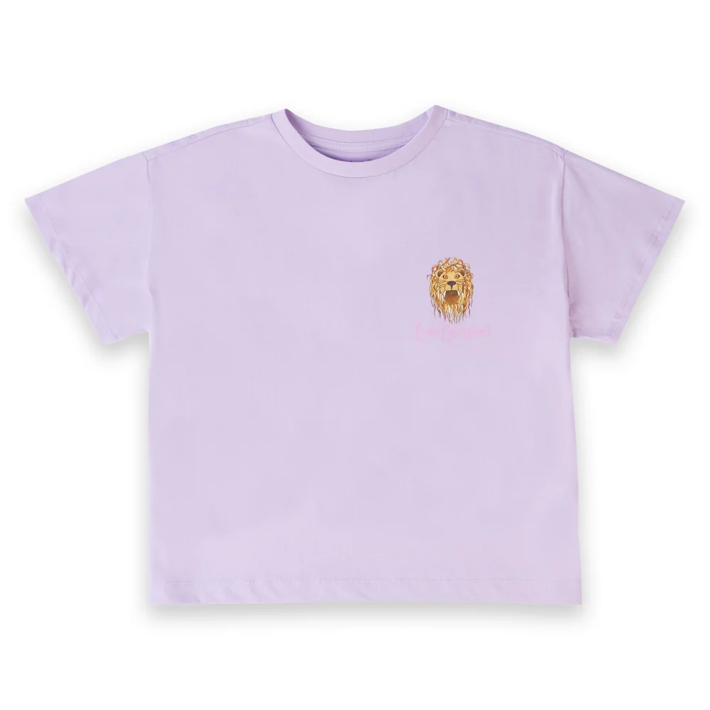 Harry Potter Luna Lovegood Lion Women's Cropped T-Shirt - Lilac - XS Image 1