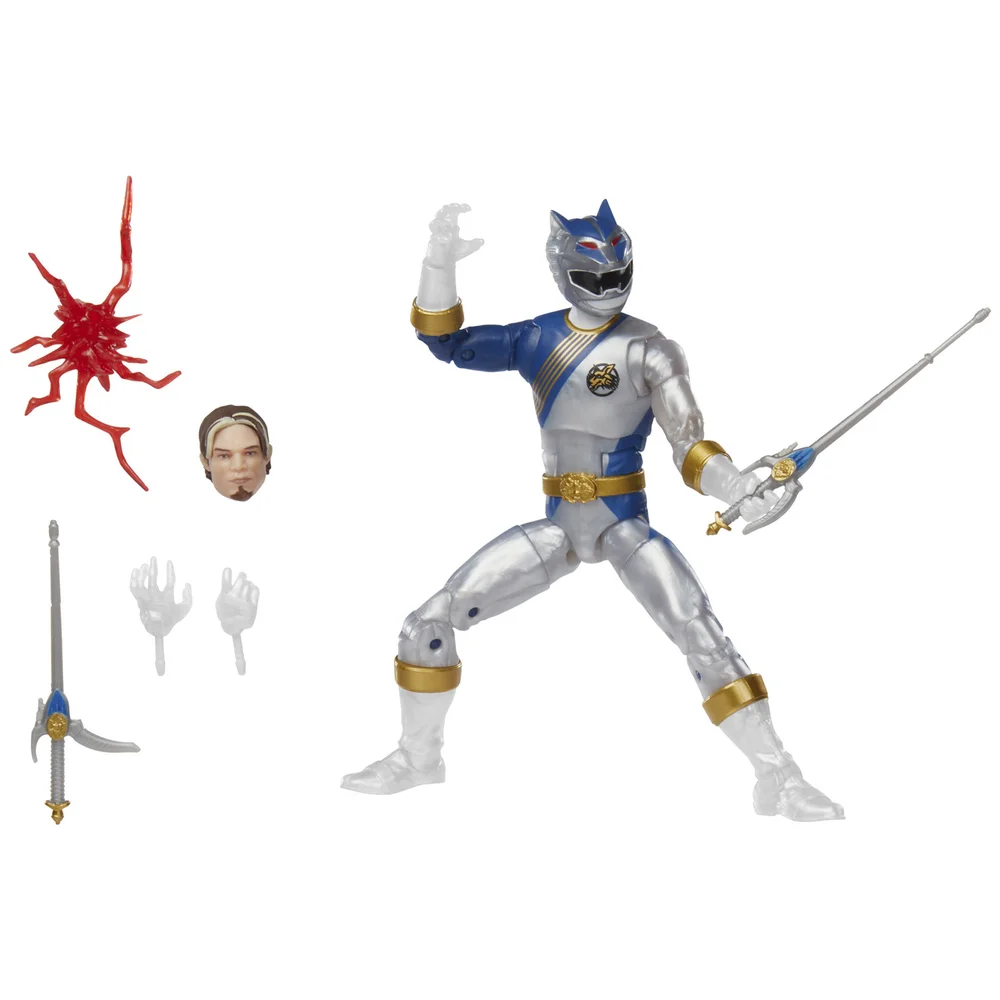 Hasbro Power Rangers Lightning Collection Wild Force Lunar Wolf Ranger Figure Image 1