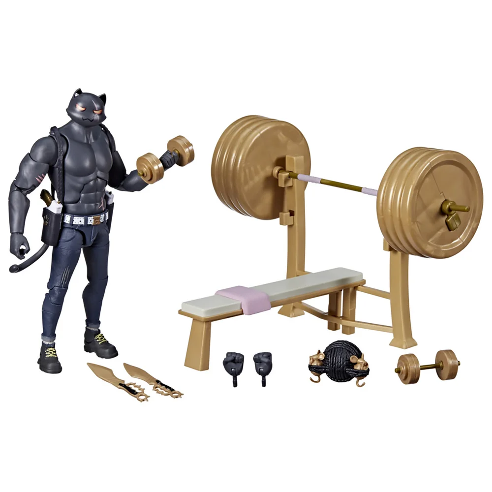 Hasbro Fortnite Victory Royale Series Meowscles (Shadow) Deluxe Pack 6 Inch Action Figure Image 1