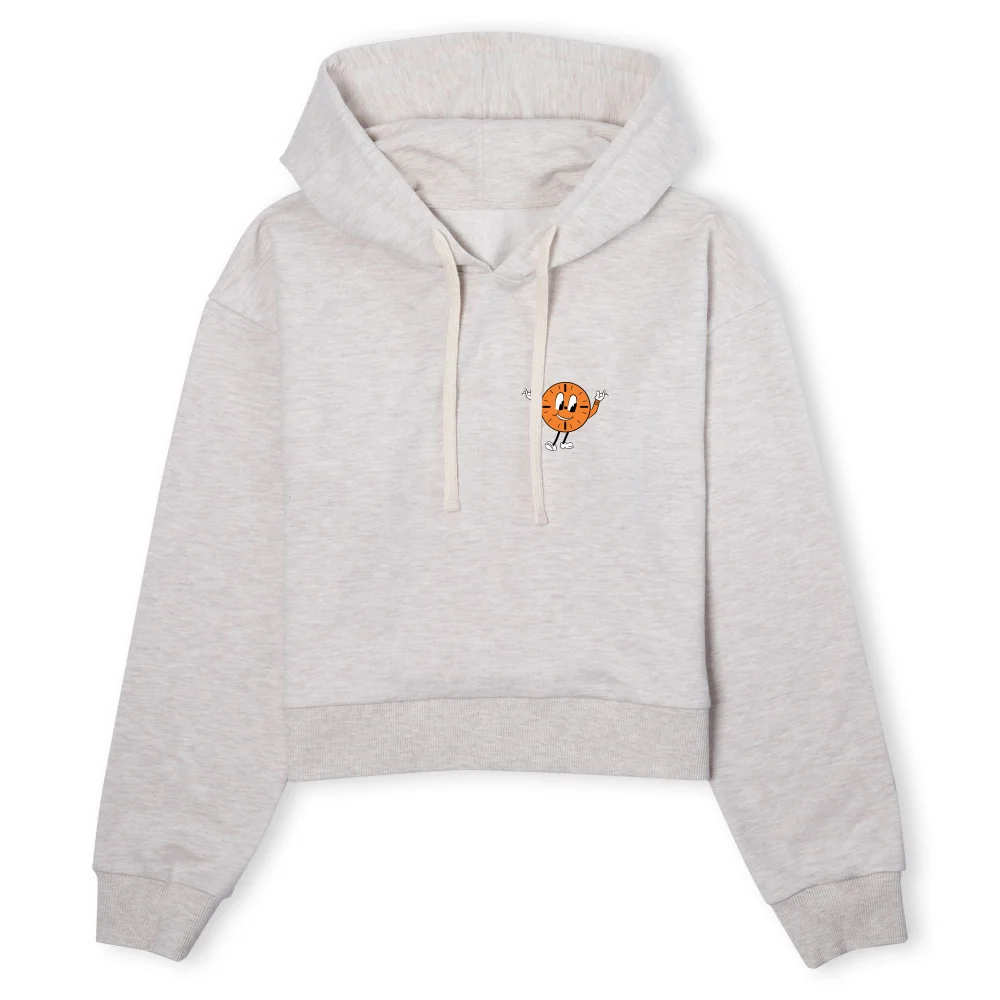 Marvel Loki Miss Minutes Women's Cropped Hoodie - Ecru Marl - L Image 1