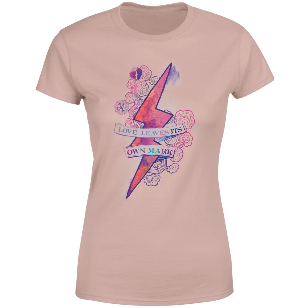 Harry Potter Love Leaves Its Own Mark Women's T-Shirt - Dusty Pink - XL Image 1