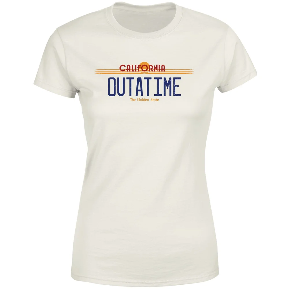 Back to the Future Outatime Plate Women's T-Shirt - Cream - M Image 1