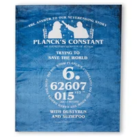 Stranger Things Planck's Constant Fleece Blanket