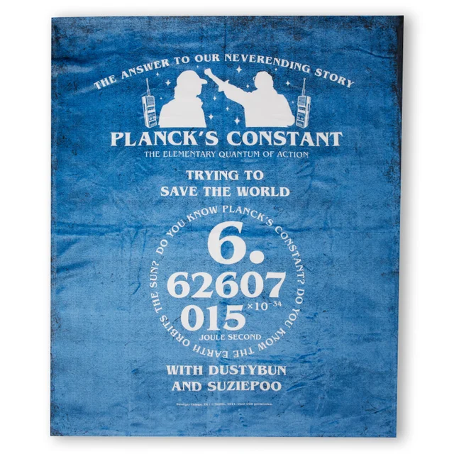 Stranger Things Planck's Constant Fleece Blanket