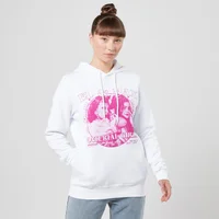 Stranger Things El And Max Material Girls Hoodie - White