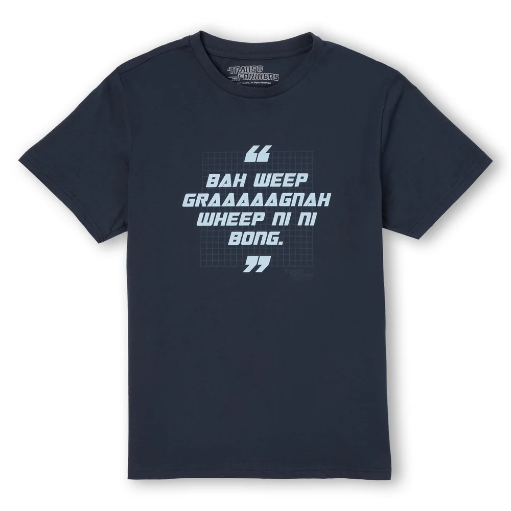 Transformers Greeting Unisex T-Shirt - Navy - S Image 1