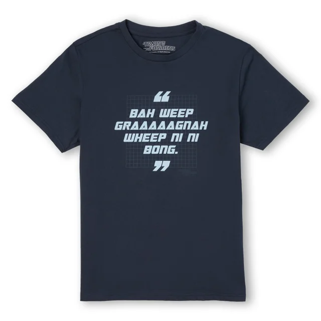Transformers Greeting Unisex T-Shirt - Navy