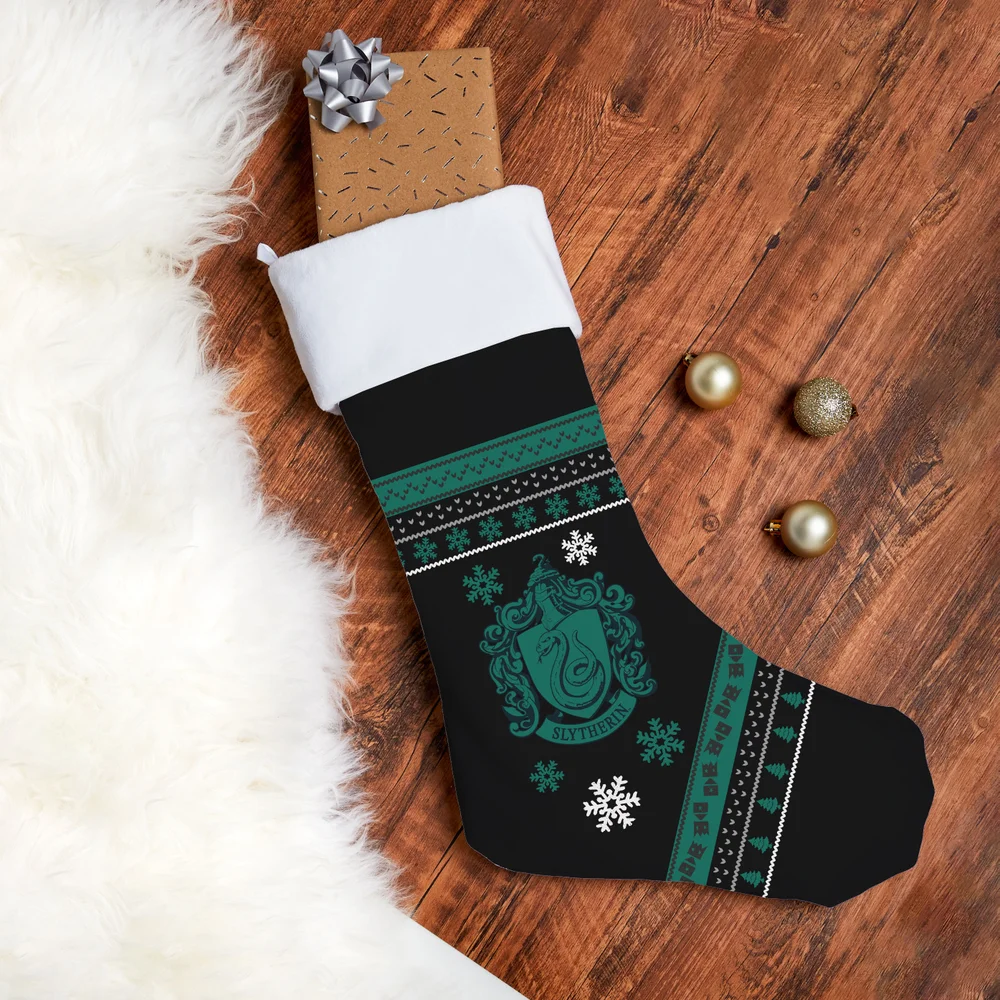 Harry Potter Slytherin Christmas Christmas Stocking Image 1